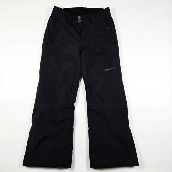 Obermeyer Ski Snowboard Snow Pants Black Insulated Unisex Kids Medium 10-12 - Picture 1 of 7